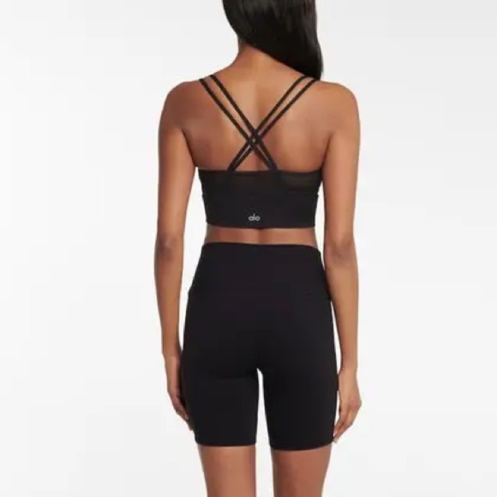 Alo Yoga Sneak Long Bra in Black - Size S - Picture 6 of 14